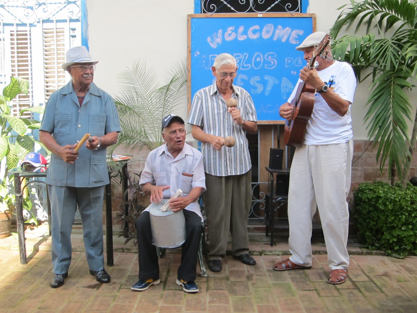 Another People and Culture stop.  A Senior Center's cultural center.  The man on the drum had...